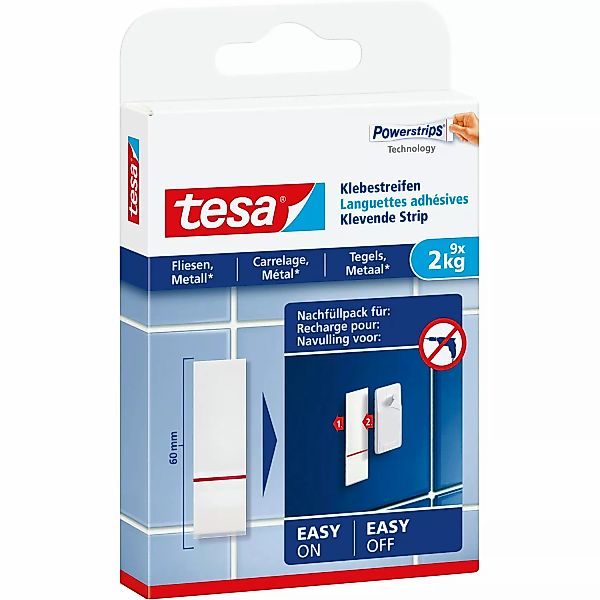 tesa Klebehaken tesa 77760 Klebestreifen Weiß günstig online kaufen