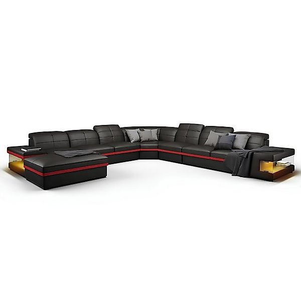 Xlmoebel Ecksofa Designer Ecksofa mit USB-Anschluss und großzügiger Polster günstig online kaufen