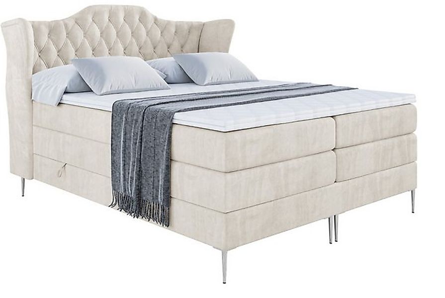ALTDECOR Boxspringbett VILA-F KING (Multipocket-Matratze H4, H3 Matratze Bo günstig online kaufen