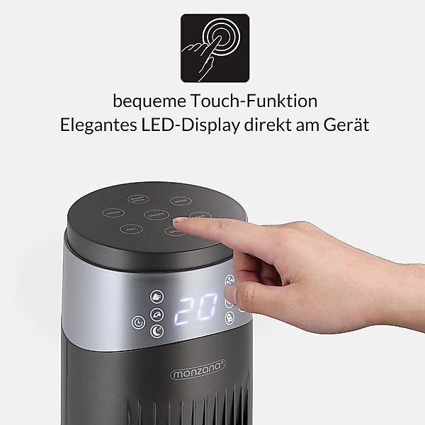monzana Turmventilator, mit Fernbedienung 120cm Timer günstig online kaufen