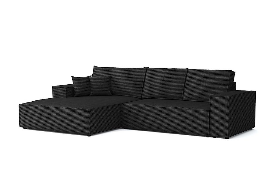 Deine Möbel 24 Wohnlandschaft MARCO 294 cm breit Ecksofa Sofa Wohnzimmer L- günstig online kaufen