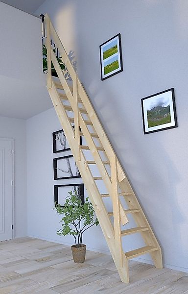 Starwood Raumspartreppe Raumspartreppe Fichte 2000 gerade-Holzgeländer (2 Q günstig online kaufen
