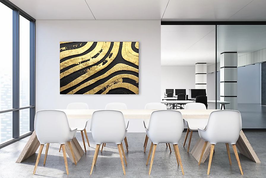 queence Leinwandbild "In Love with Gold" Abstrakt 1 Stk. tlg. mit sehr gute günstig online kaufen