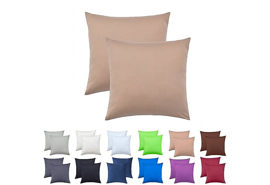 NatureMark Kissenbezüge 2er Pack Jersey Kissenbezug Kissenhülle, (2 Stück), günstig online kaufen