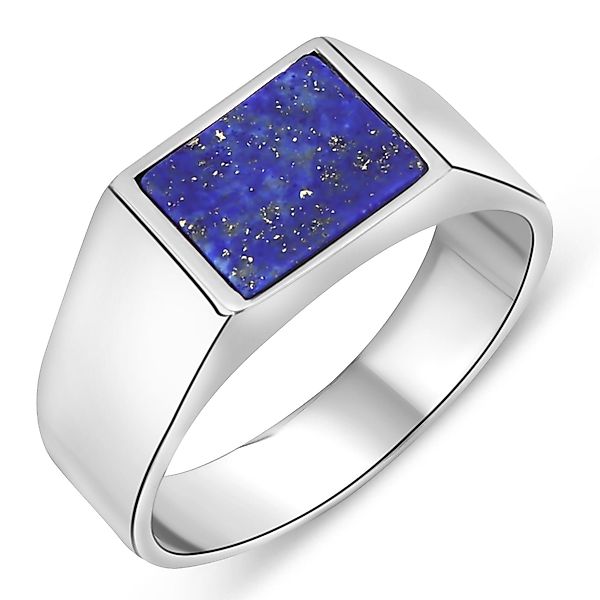 Siegelring Siegelring Lapislazuli Stein Blau 925er günstig online kaufen