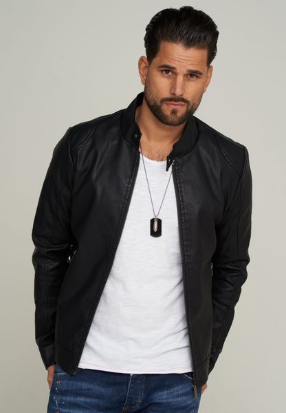SOULSTAR Lederimitatjacke MJEGNA im Bikerjacken-Stil günstig online kaufen