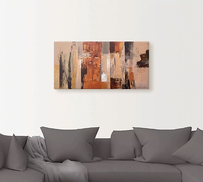 Artland Wandbild "Stadt-Morgen", Gegenstandslos, (1 St.), als Leinwandbild, günstig online kaufen