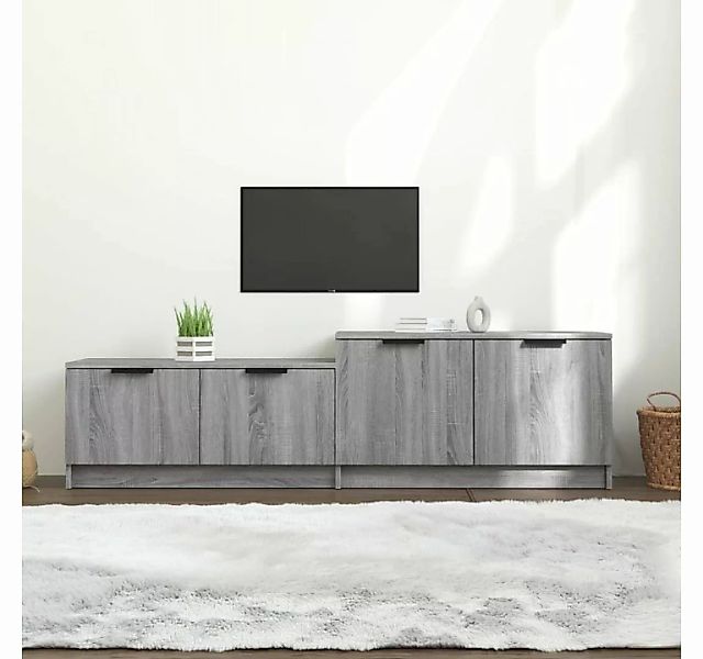 furnicato TV-Schrank Grau Sonoma 158,5x36x45 cm Holzwerkstoff günstig online kaufen