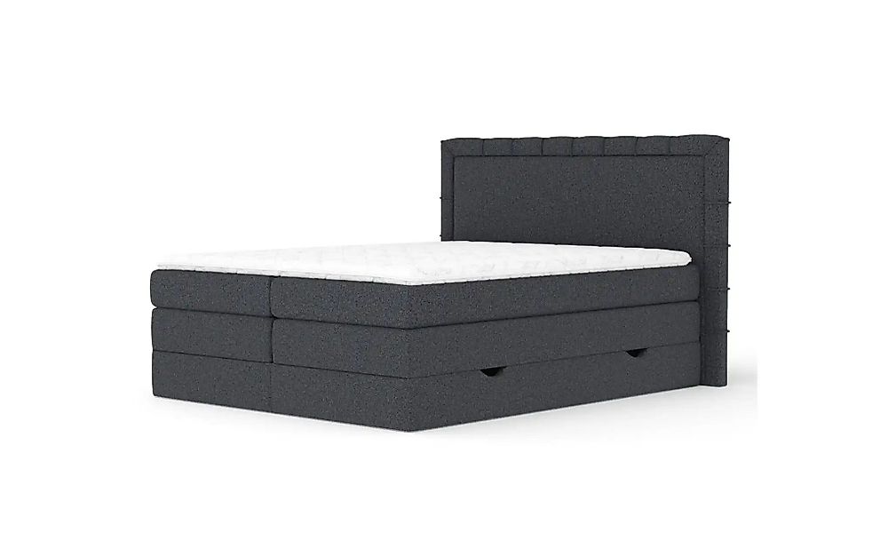 Boxspringbett mit Stauraum   ¦ schwarz ¦ Maße (cm): B: 187 H: 123 Betten > günstig online kaufen