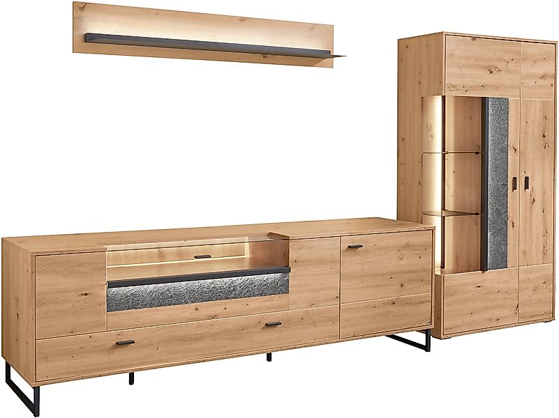 set one by Musterring TV-Wand "Deltona", (3 St.), Zierelemente aus Sandstei günstig online kaufen