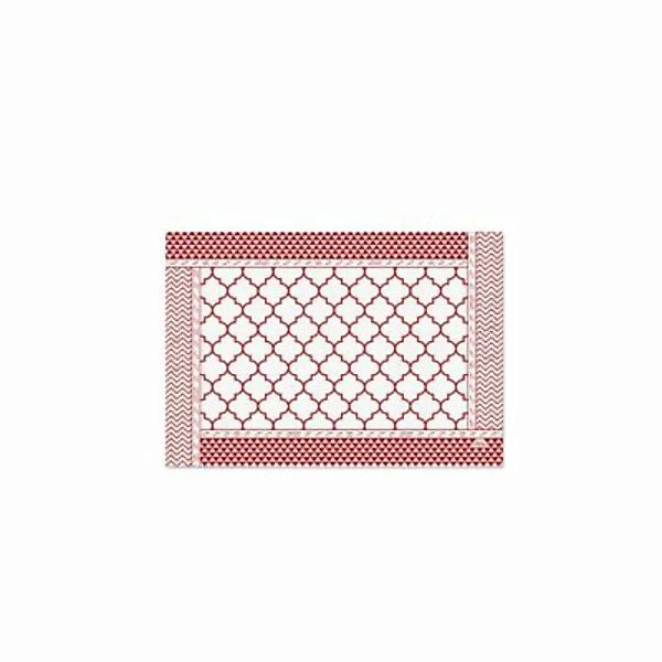 THE MIA Geometric Amerikanischer Platzset 6er Set 50 x 35 cm rot günstig online kaufen