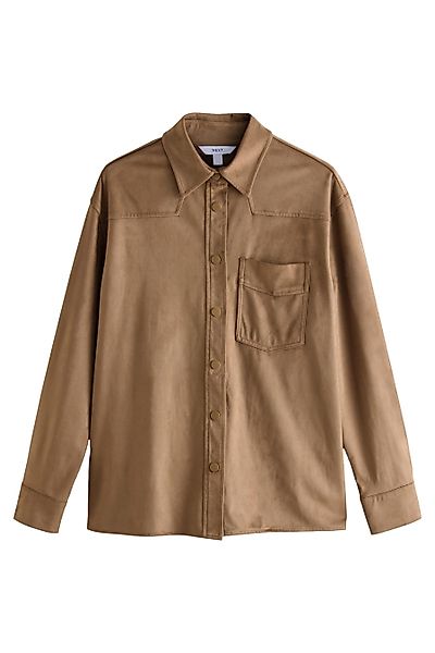 Next Hemdjacke Hemd aus Velourslederimitat (1-St) günstig online kaufen