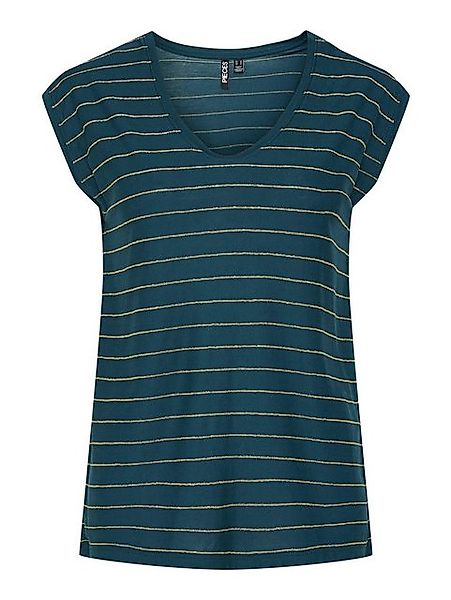 pieces T-Shirt PC BILLO mit Glitzerstreifen günstig online kaufen