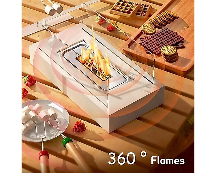 XDeer Tischfeuer Tischkamin für Indoor und Outdoor mit Löschgerät und, Sich günstig online kaufen