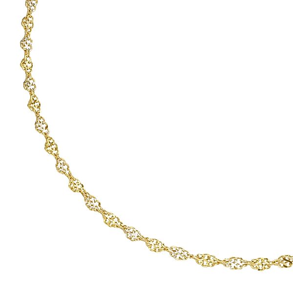Luigi Merano Goldkette "Singapurkette bicolor, Gelbgold 375" günstig online kaufen