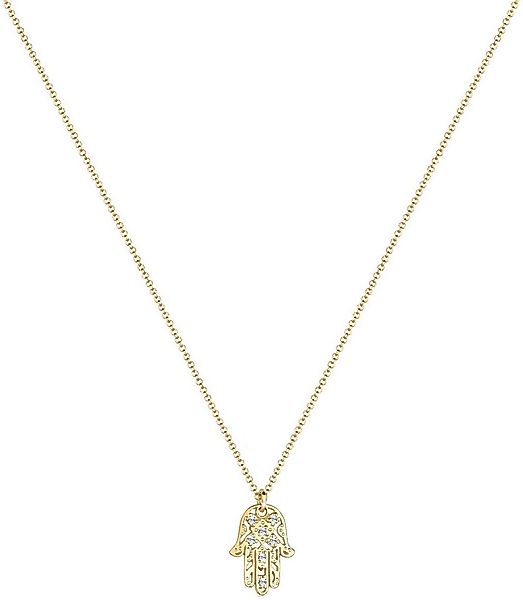 Elli Kette mit Anhänger Schmuck Geschenk Silber 925 Hamsa Hand, mit Glasste günstig online kaufen
