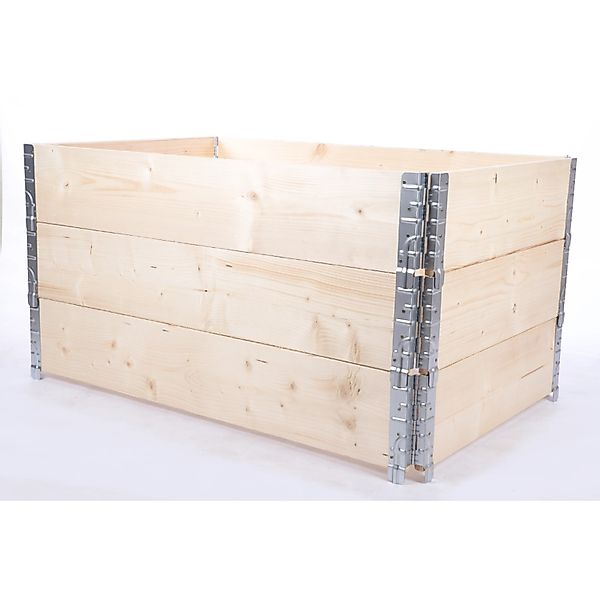 PROREGAL Hochbeetkisten GrowBox HxBxT 60x120x80cm 3 Ebenen Holz Natur günstig online kaufen