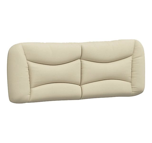 vidaXL Bett Kopfteil-Kissen "Hvar" Creme 140 cm Stoff (1-tlg) günstig online kaufen