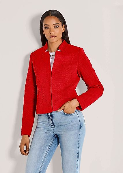 MADELEINE Kurzblazer Eleganter Jerseyblazer im Zopf-Design günstig online kaufen