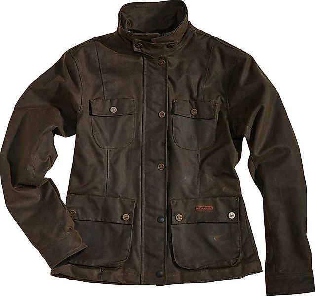 Rokker Motorradjacke Wax Cotton Damenjacke Rückenprotektor enthalten günstig online kaufen