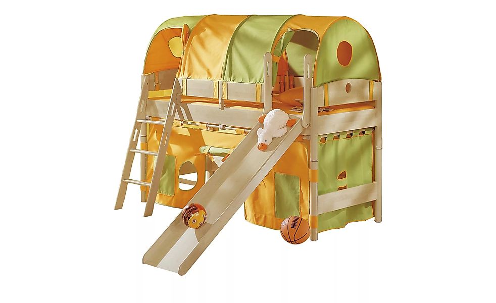PAIDI Spielbett mit Rutsche  Fleximo - holzfarben - 211,5 cm - 149,7 cm - 2 günstig online kaufen