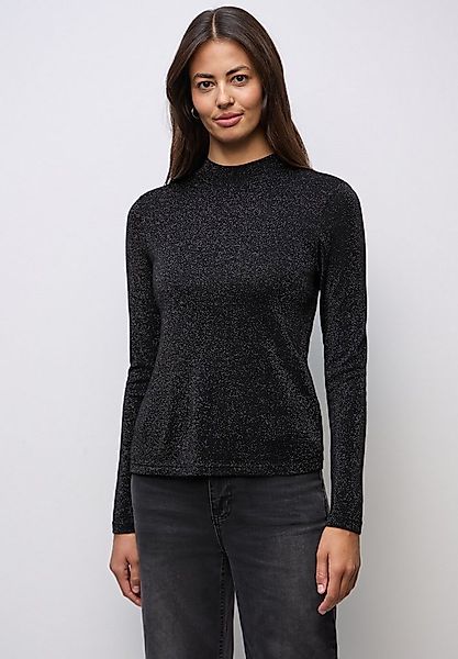 STREET ONE Langarmshirt im Glitzer-Look günstig online kaufen