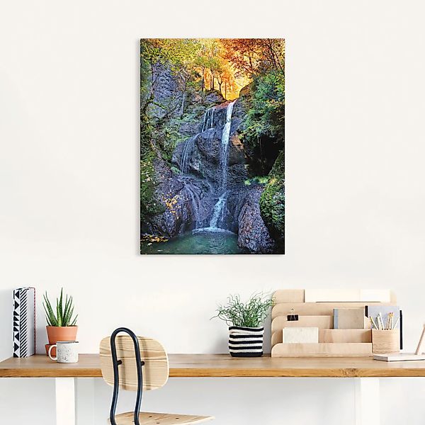 Artland Wandbild »Niedersonthofener Wasserfall im Allgäu«, Wasserfallbilder günstig online kaufen
