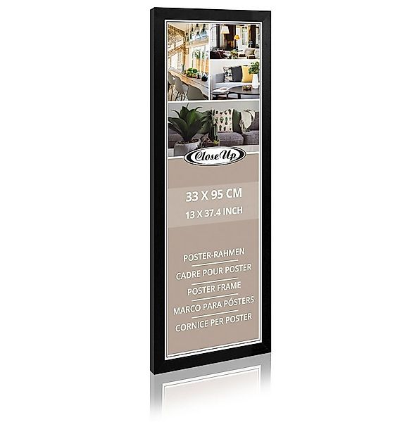 Close Up Bilderrahmen Posterrahmen 33 x 95 cm schwarz günstig online kaufen