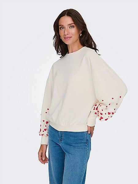 ONLY Sweatshirt ONLBROOKE L/S O-NECK FLOWER SWT günstig online kaufen