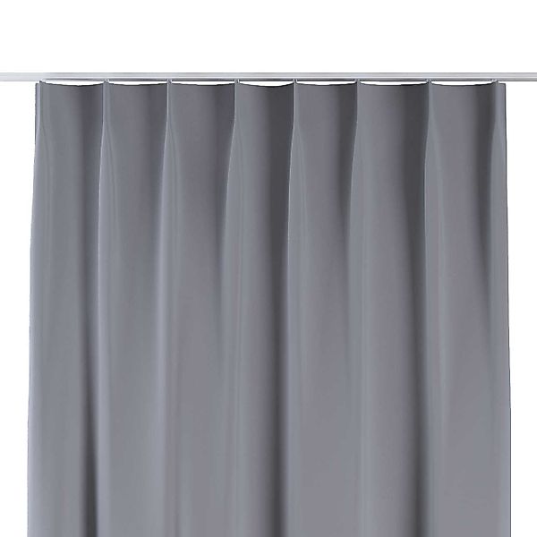 Vorhang mit flämischen 1-er Falten, hellgrau, Blackout (verdunkelnd) (269-9 günstig online kaufen