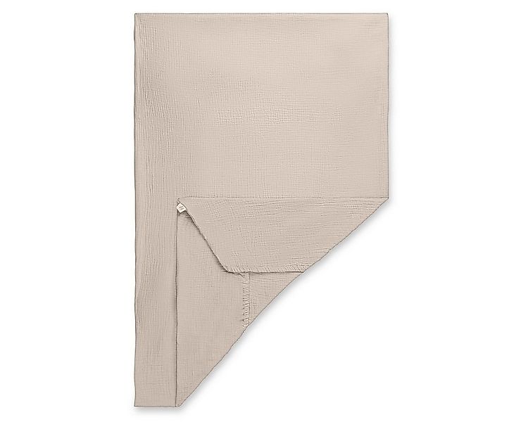 Hauck Spannbettlaken Beige, Baumwolle, Gummizug: rundum, Baby Spannbetttuch günstig online kaufen