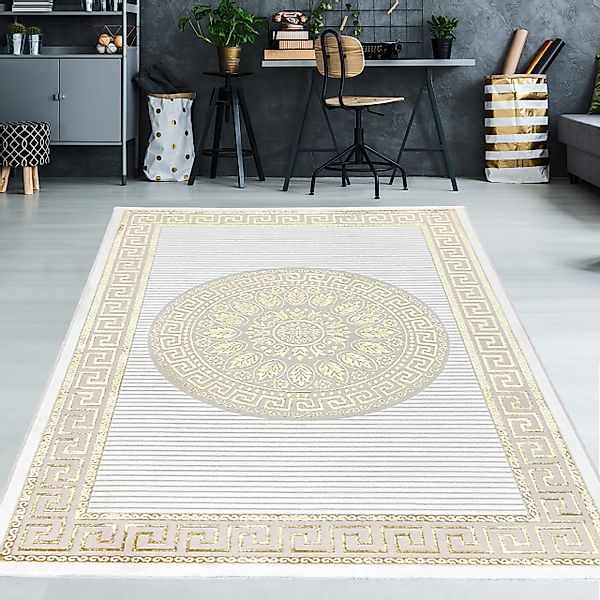 TeppichHome24 Teppich Glänzender Designerteppich mit Orientalischem günstig online kaufen