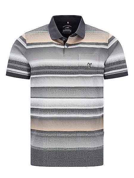 Hajo Poloshirt Feinpikee-Poloshirt mit Alloverdruck in stay fresh-Qualität günstig online kaufen