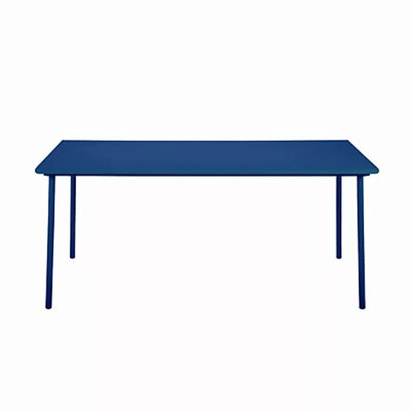 rechteckiger Tisch Patio metall blau / Edelstahl - 200 x 100 cm - Tolix - B günstig online kaufen