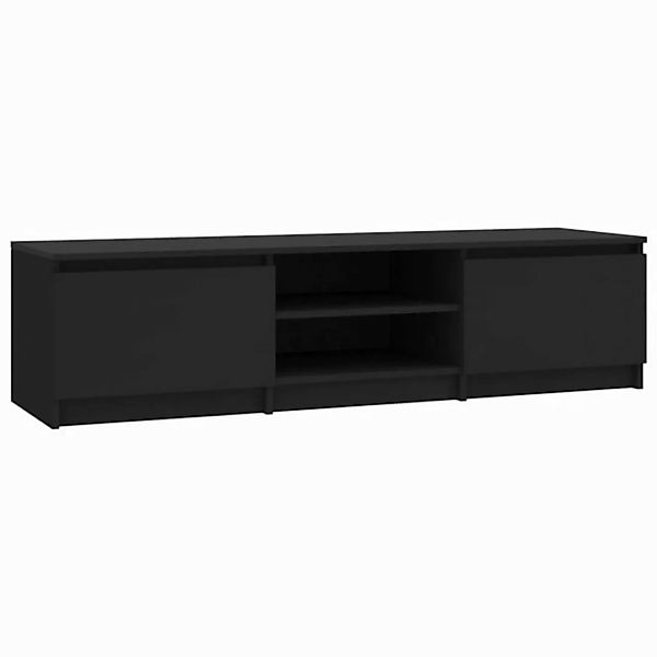 furnicato TV-Schrank Schwarz 140x40x35,5 cm Holzwerkstoff (1-St) günstig online kaufen