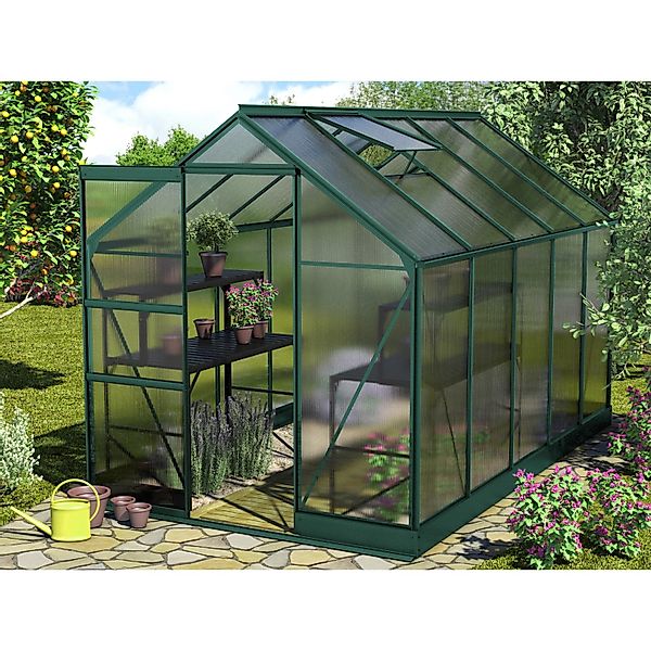 Vitavia Gewächshaus Apollo 6200 Smaragd 6,2 m² inkl. Fundament günstig online kaufen