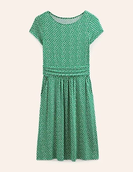 Amelie Jersey-Kleid Damen Boden, Wiesengrün, Gänseblümchenknospe günstig online kaufen