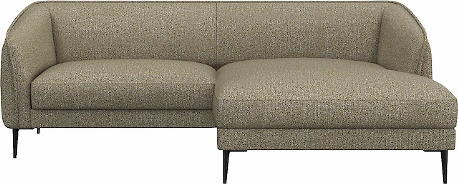 FLEXLUX Ecksofa »Belle Designsofa, bequem durch Kaltschaum im Sitz«, Skandi günstig online kaufen