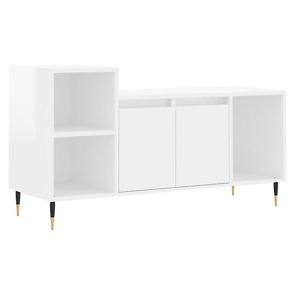 vidaXL TV-Schrank TV-Board Hochglanz-Weiß 100x35x55 cm Holzwerkstoff günstig online kaufen