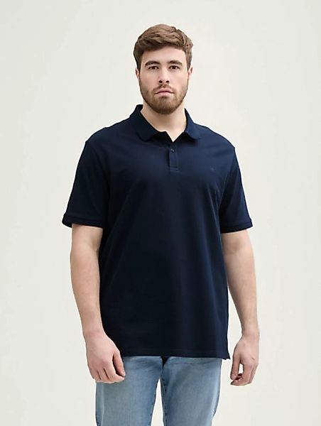 TOM TAILOR PLUS Poloshirt Plus Size - Piqué Poloshirt mit Logo-Stickerei günstig online kaufen