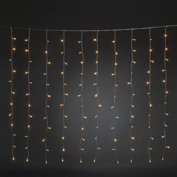 KONSTSMIDE LED-Lichtervorhang Weihnachtsdeko, 120 bernsteinfarbene Dioden günstig online kaufen