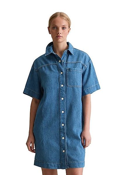 Marc O'Polo DENIM Hemdblusenkleid mit recyeltem Leinen-Garn günstig online kaufen