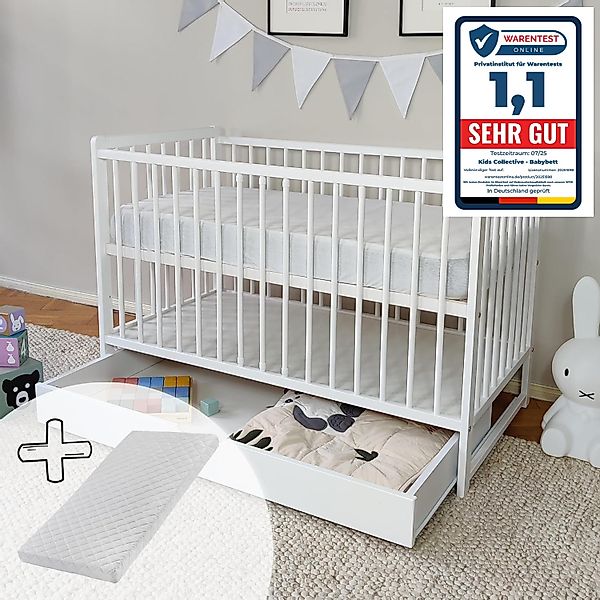 Kids Collective Babybett Kinderbett Gitterbett 60x120 günstig online kaufen