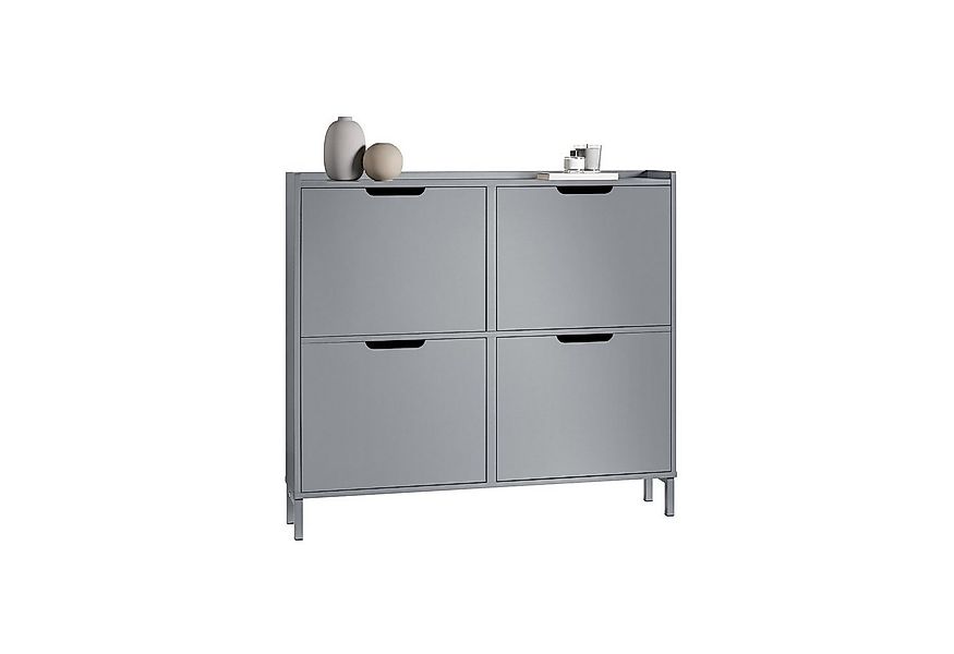 SoBuy Schuhkipper FSR100, mit 4 Klappen, Schuhschrank schmal, Schuhregal Sc günstig online kaufen