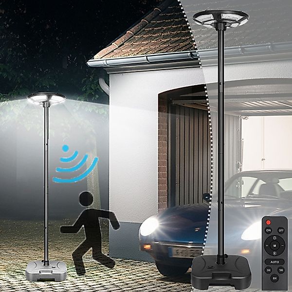 Jibenhome LED Gartenleuchte Solarleuchte 750 LED günstig online kaufen
