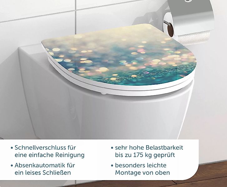 WC-Sitz MAGIC LIGHT Duroplast B/H/T: ca. 37,4x6x45 cm günstig online kaufen