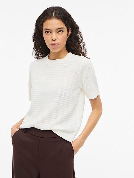 Vila Kurzarmpullover VILOLLO O-NECK S/S DETAIL KNIT TOP- NOOS günstig online kaufen