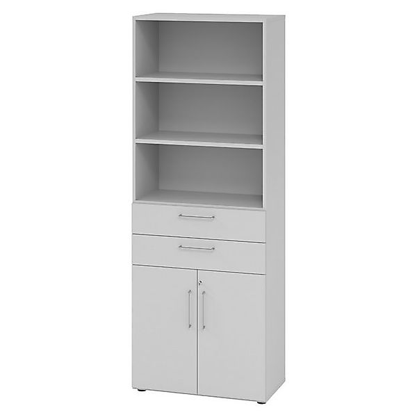bümö Aktenschrank smart Kombischrank - mit Schubladen Dekor: Grau günstig online kaufen