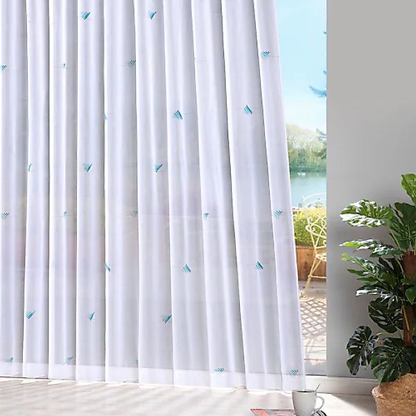 Weckbrodt Gardine »Lissi«, (1 St.), Voile, bedruckt, Allover, Motiv, halbtr günstig online kaufen