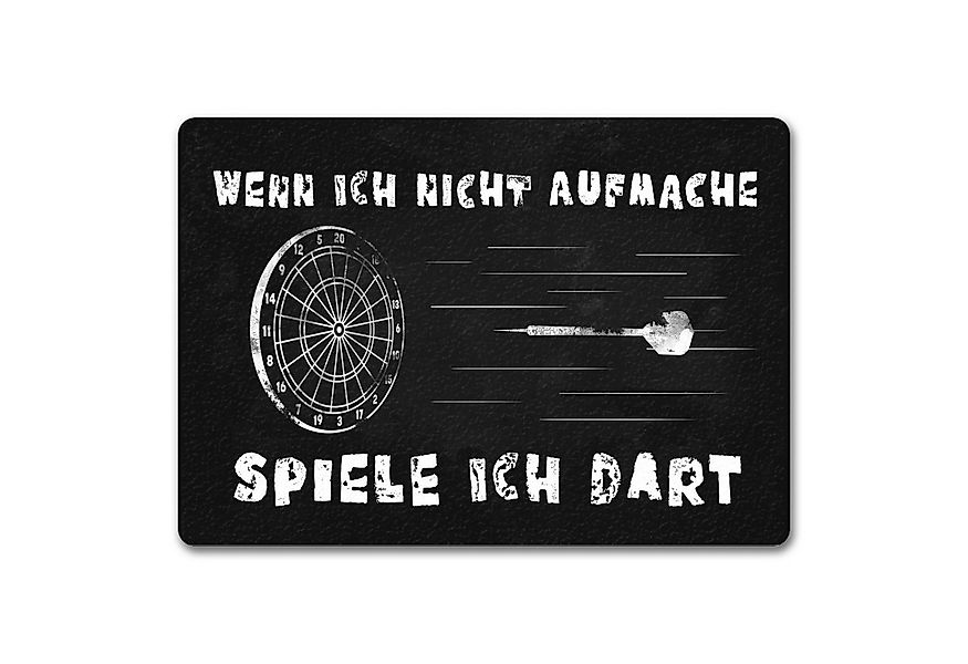 speecheese Fußmatte Wenn ich nicht aufmache spiele Dart Fußmatte in 35x50 c günstig online kaufen